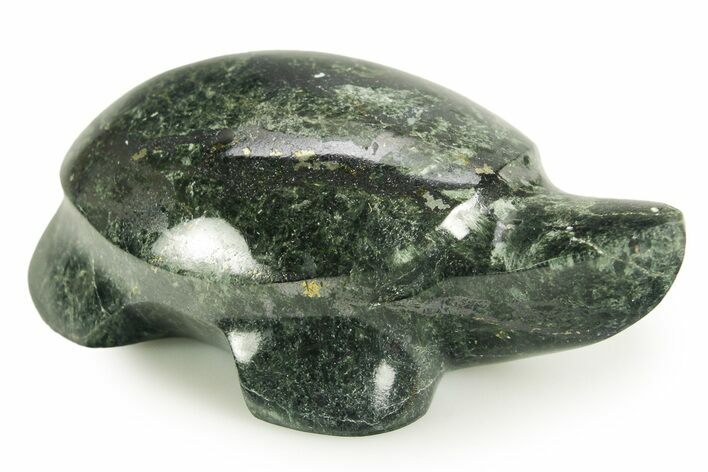 Carved Magnetite, Pyrite, Actinolite, and Chalcopyrite Turtle - Peru #366177
